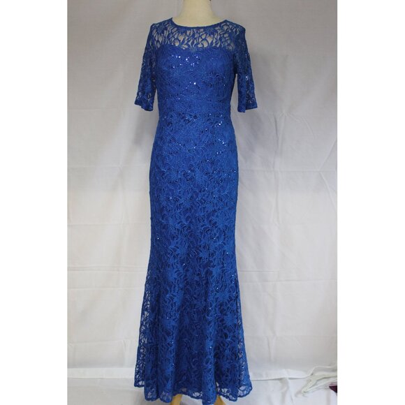 Celavie #2481 Lace Mother Of The Bride Formal Gown-Size L-ROYAL BLUE NEW - Picture 2 of 5